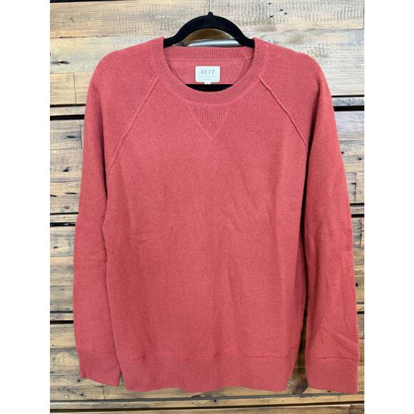 AE77 Sweater Women's Medium Rust 100% Cashmere Crewneck A. Eagle NWT - Picture 1 of 8